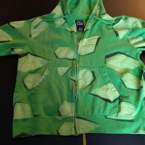 Volcom Green Geometric Hoodie Men's XL